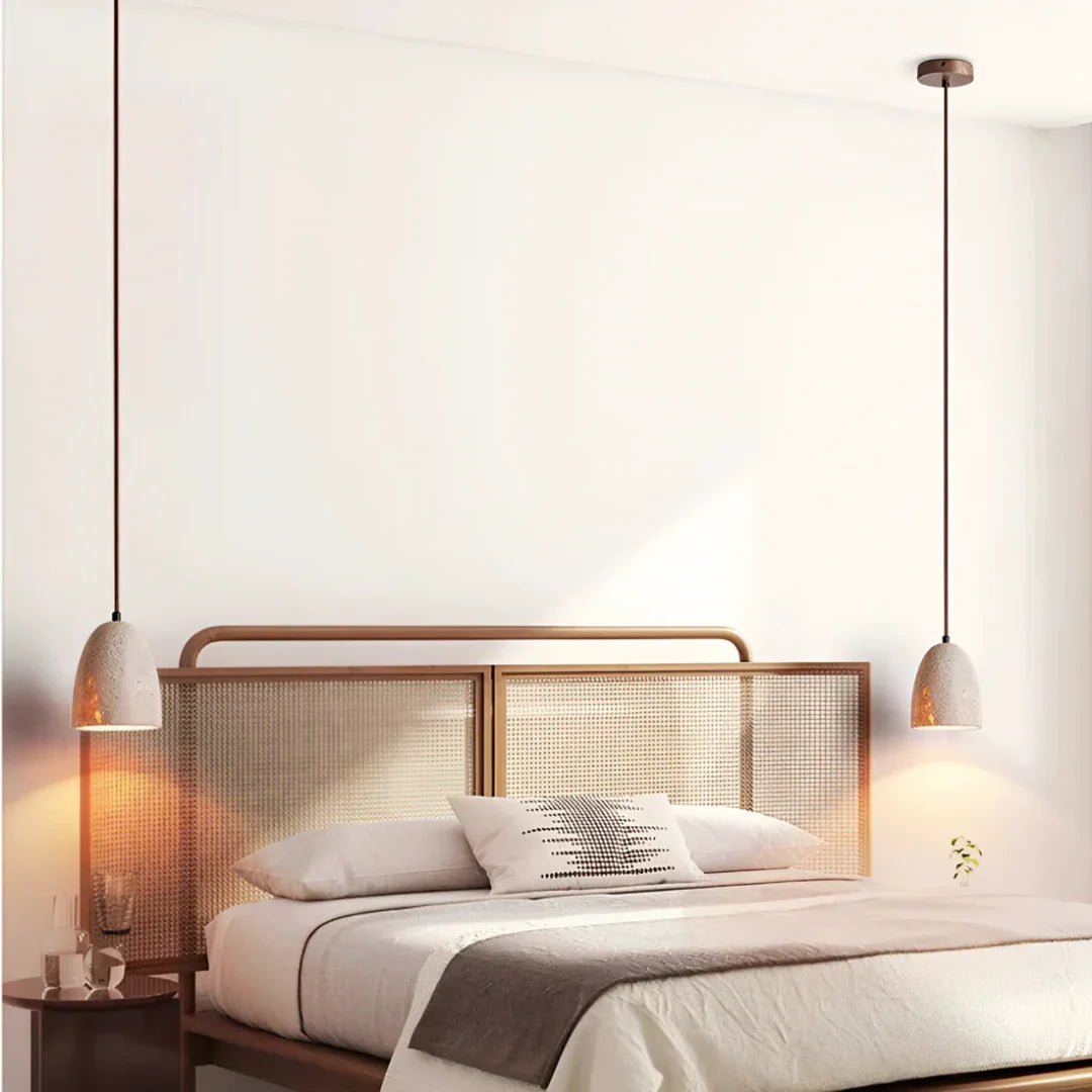 Nerina Retro Travertine Pendant Lamp