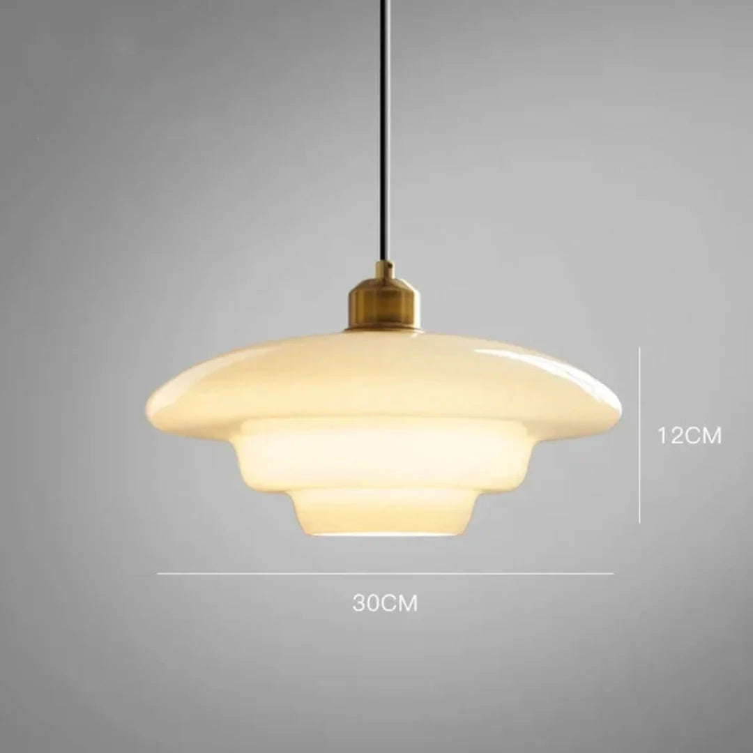 Omrix White Glass Design Pendant Lamp