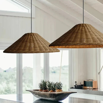 Aurethia Scandinavian LED Pendant Lamp Made of Bamboo