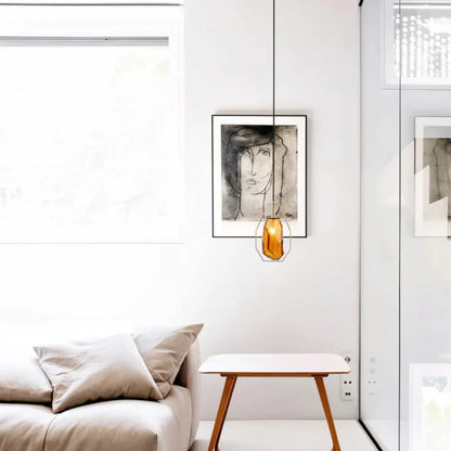 Flavia Minimalist Glass Pendant Lamp