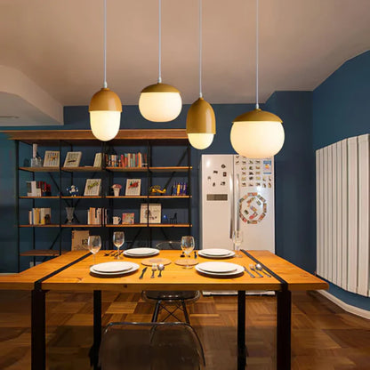 Teson Walnut Art Pendant Lamp