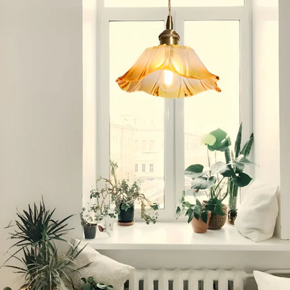 Iphigenia Lotus Glass Pendant Lamp