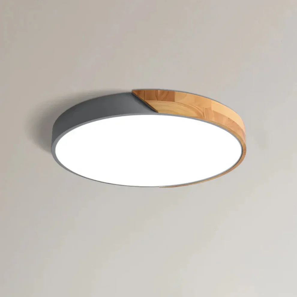 Delos Scandinavian Wooden LED Ceiling Lamp