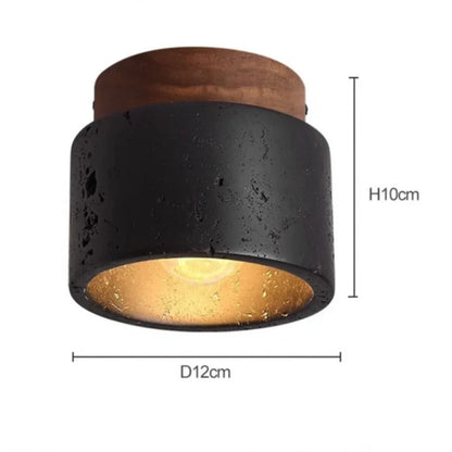 Proteus Ceiling lamp with stone look