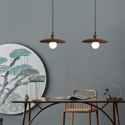 Virena Nordic Minimalist Wooden LED Pendant Lamp