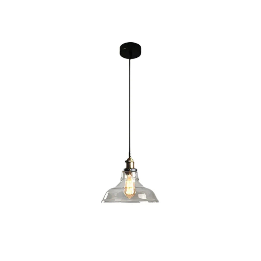 Urban Vintage Glass Pendant Lamp | Stylish Dining Table Lamp