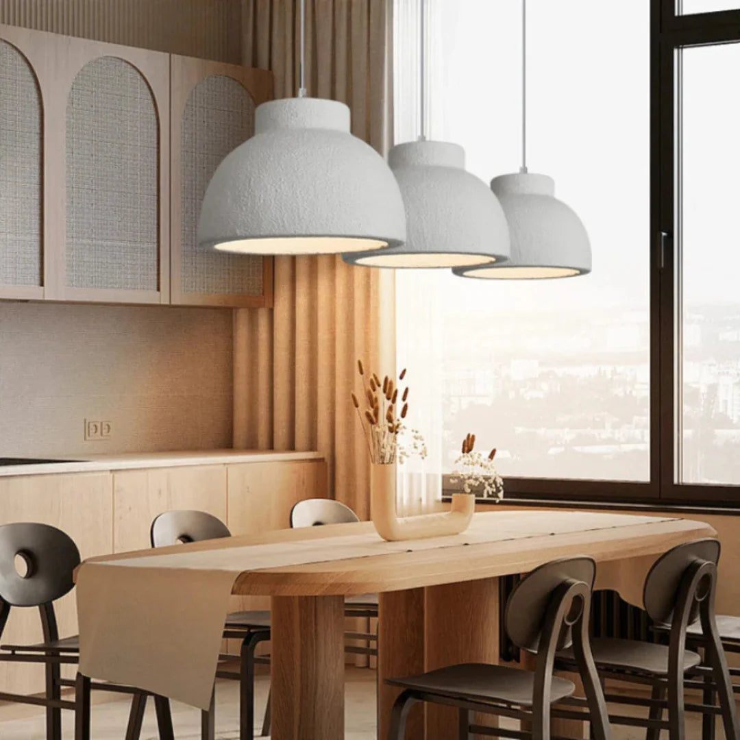 Amara Minimalist Scandinavian Pendant Lamp made of Polystyrene