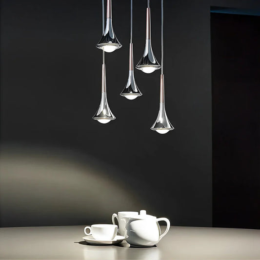 Leontia Scandinavian Drop-Shaped Metal Pendant Lamp