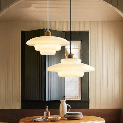 Omrix White Glass Design Pendant Lamp
