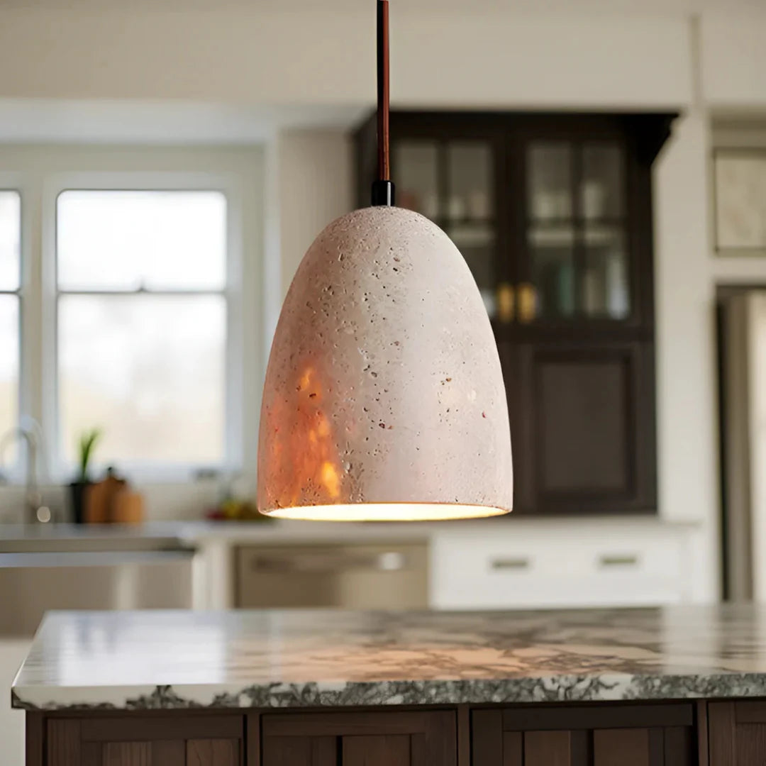 Nerina Retro Travertine Pendant Lamp