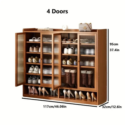 Bamboo Shoe Cabinet