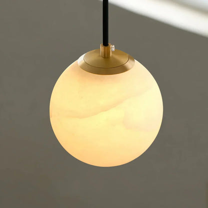 Fortuna Alabaster Ball Pendant Lamp