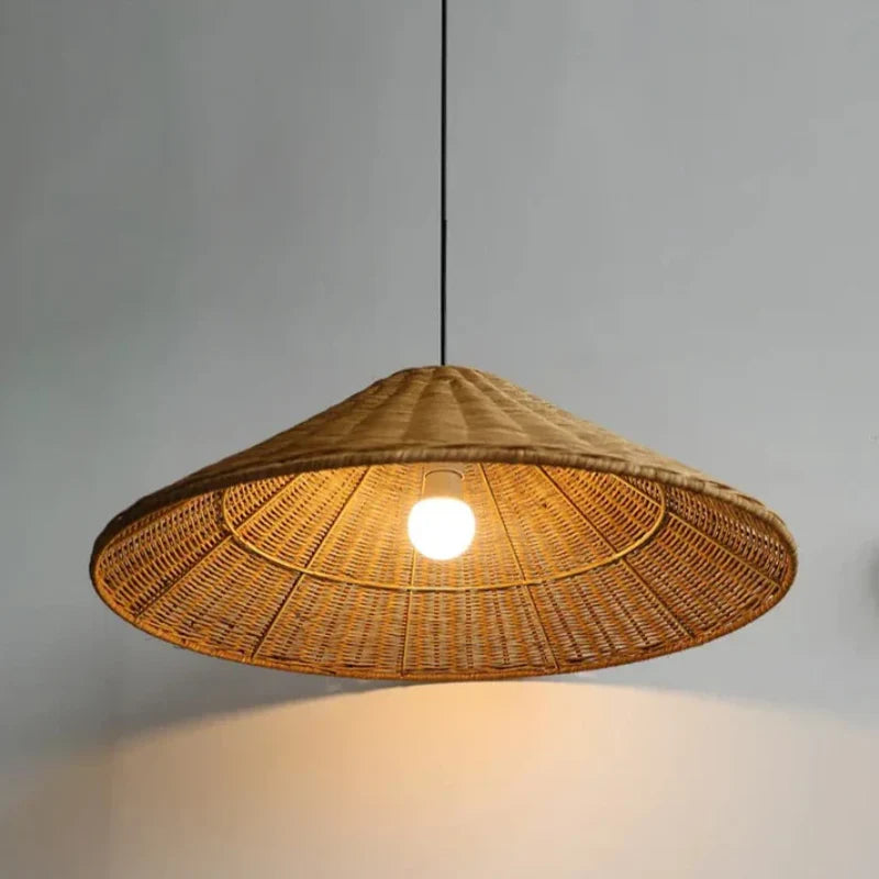 Aurethia Scandinavian LED Pendant Lamp Made of Bamboo