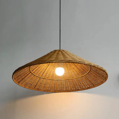 Aurethia Scandinavian LED Pendant Lamp Made of Bamboo