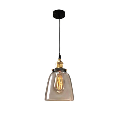 Urban Vintage Glass Pendant Lamp | Stylish Dining Table Lamp