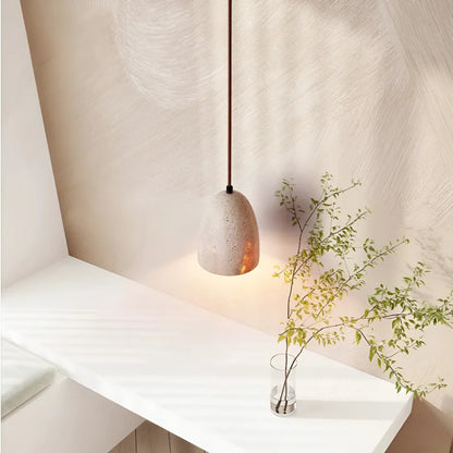 Nerina Retro Travertine Pendant Lamp