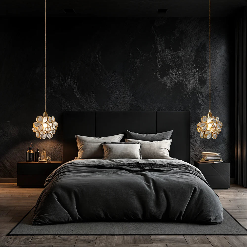 Nuvia Modern Flower Shape Glass LED Pendant Lamp