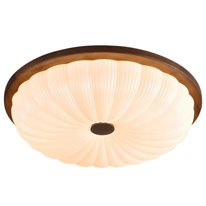 Talena American Vintage Wooden Retro LED Ceiling Lamp
