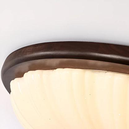 Talena American Vintage Wooden Retro LED Ceiling Lamp