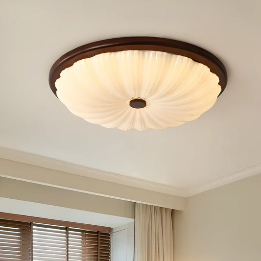 Talena American Vintage Wooden Retro LED Ceiling Lamp