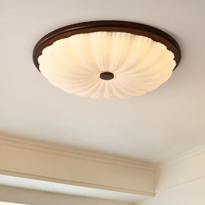 Talena American Vintage Wooden Retro LED Ceiling Lamp