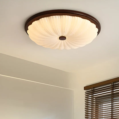 Talena American Vintage Wooden Retro LED Ceiling Lamp