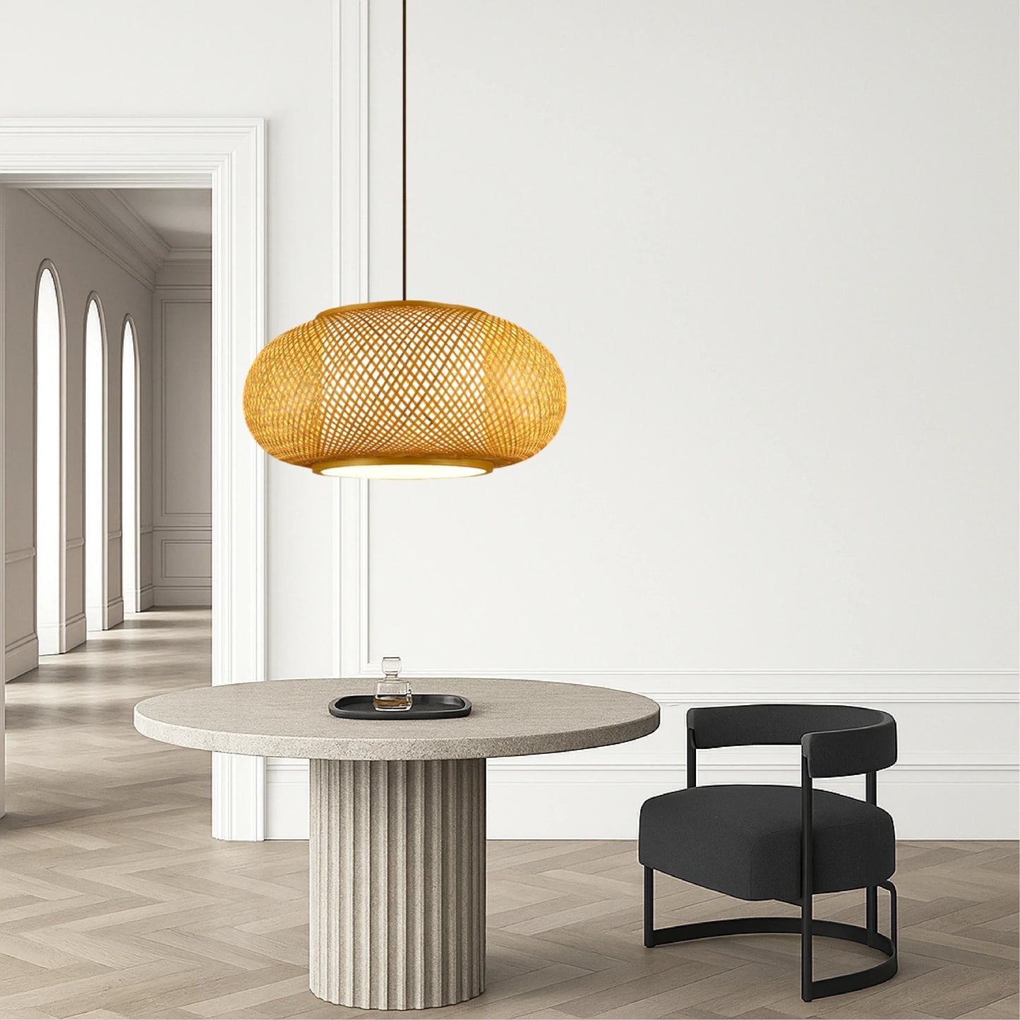 Vivara Bamboo Pendant Lamp with Natural Design