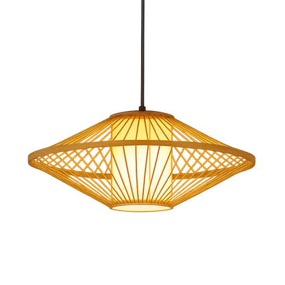 Amethyst Japanese Bamboo Pendant Lamp