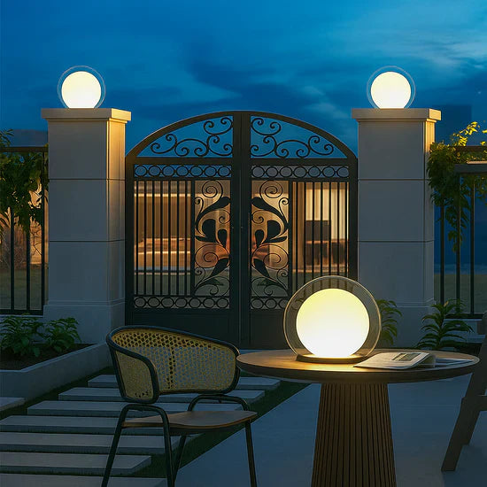 Thaliora Solar Powered Outdoor Lamp