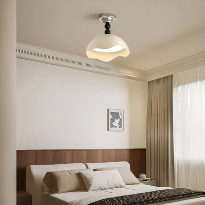 Rheana Modern Eggshell Cream Ceiling Lamp