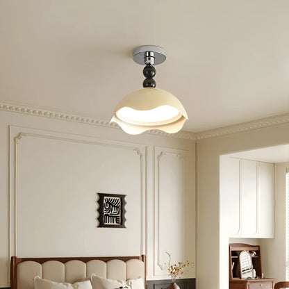 Rheana Modern Eggshell Cream Ceiling Lamp