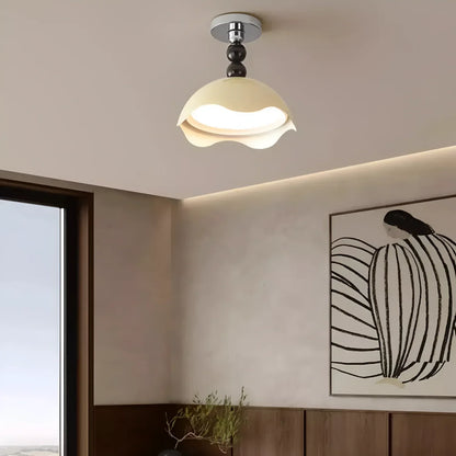 Rheana Modern Eggshell Cream Ceiling Lamp