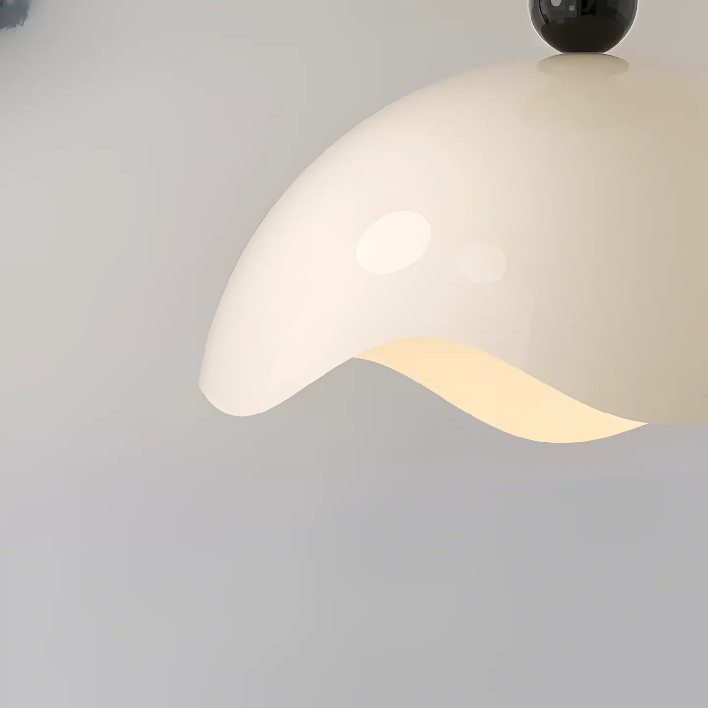 Rheana Modern Eggshell Cream Ceiling Lamp