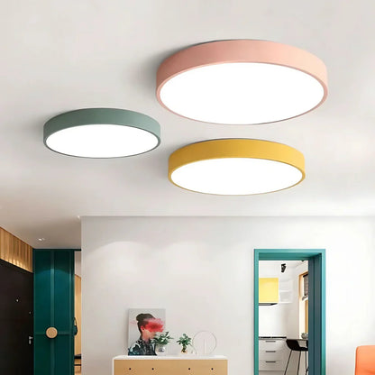 Delos Scandinavian Wooden LED Ceiling Lamp
