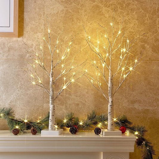 Twinkling Tree Birch Tree by Casa Solaro™