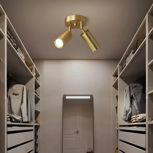 Tessera Brass LED Ceiling Lamp Modern Design