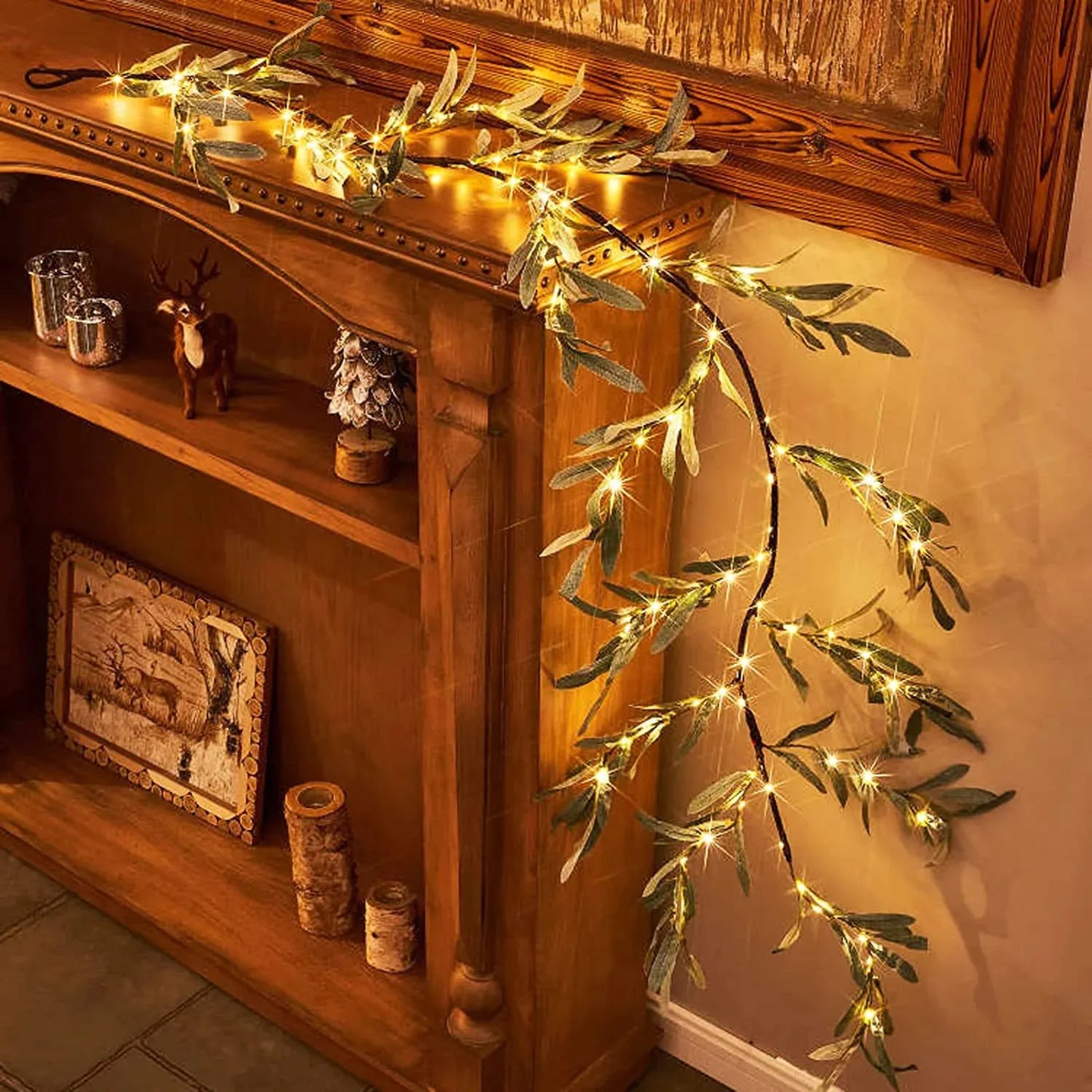 Twinkling Tree Fairy Olive Branch by Casa Solaro™