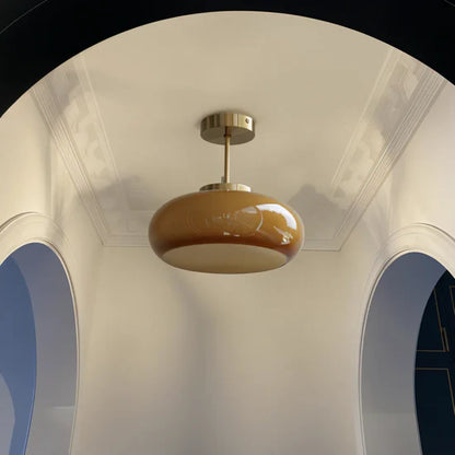 Flixar Vintage Yellow Ceiling Lamp