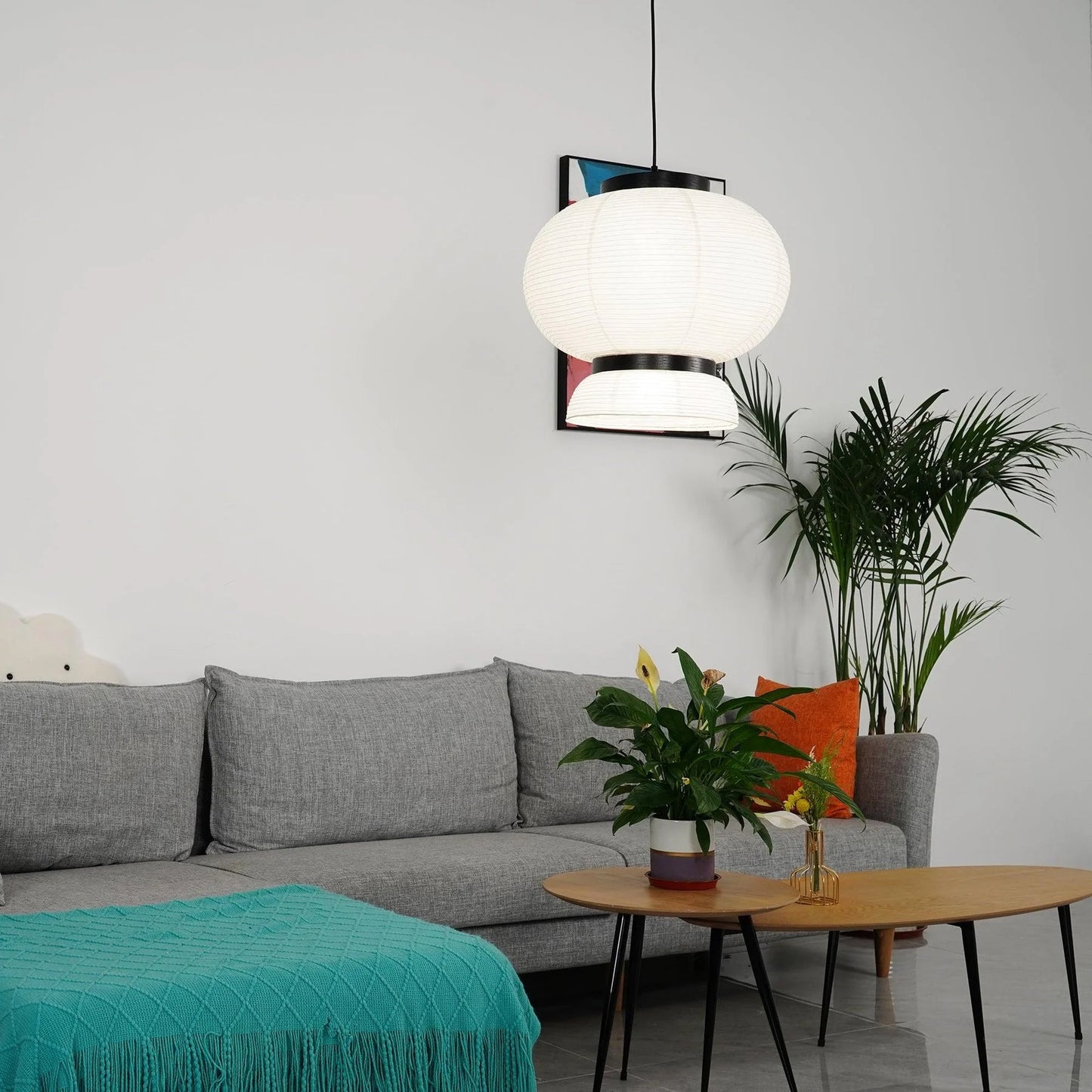 Illyra Paper Japandi Hanging Lamp