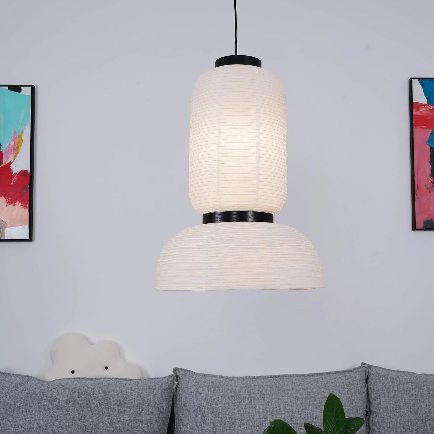 Illyra Paper Japandi Hanging Lamp