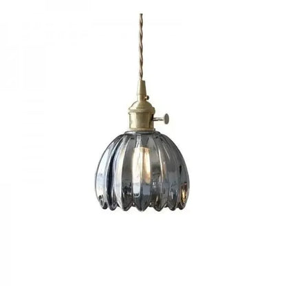 Thessa Elegant Glass Pendant Lamp in Flower Shape
