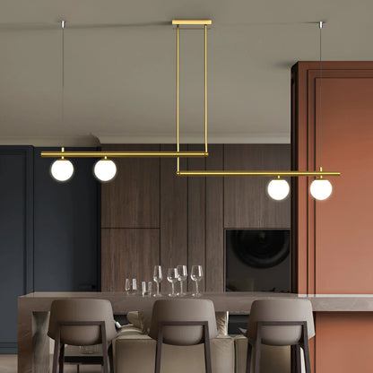Altana Nordic Glass Linear Luxury Pendant Lamp