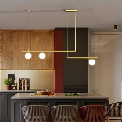 Altana Nordic Glass Linear Luxury Pendant Lamp