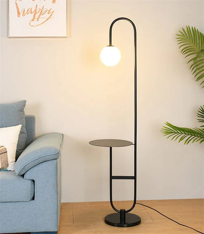 Oranthe Nordic LED Floor Lamp with Round Table