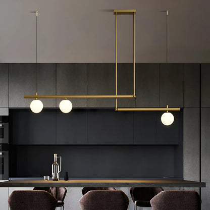 Altana Nordic Glass Linear Luxury Pendant Lamp