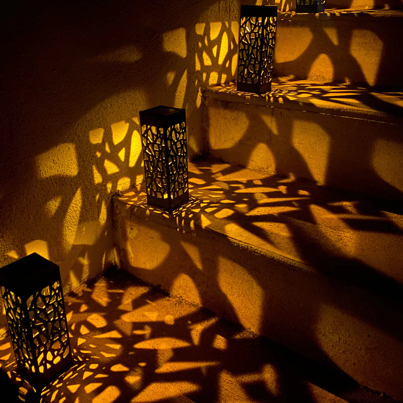 Solar Weatherproof Pattern Lights (Pack of 4)