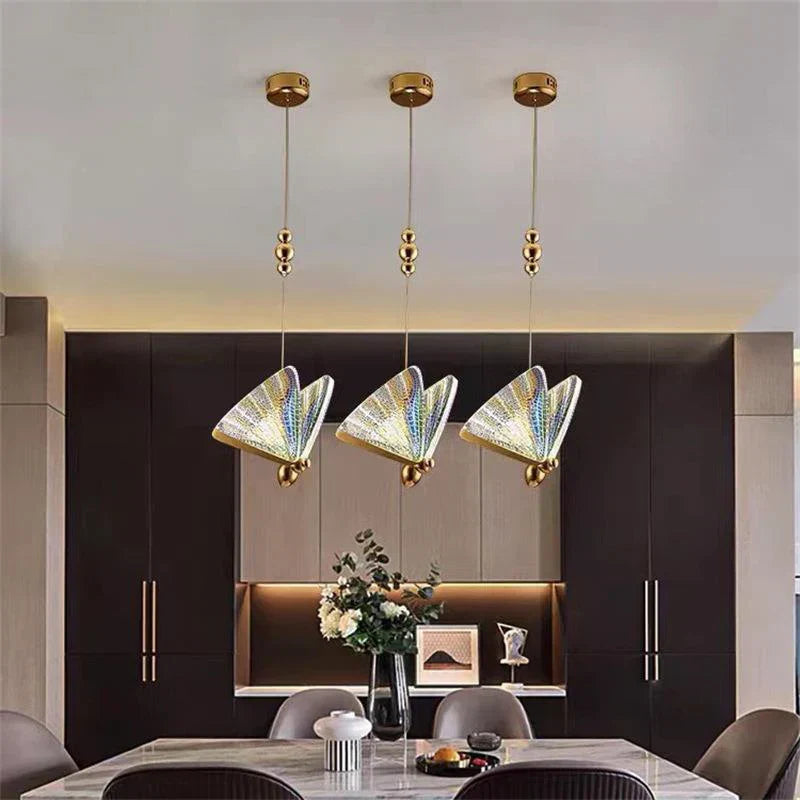 Corvina Modern Creative LED Pendant Lamp with Decorative Butterfly Design