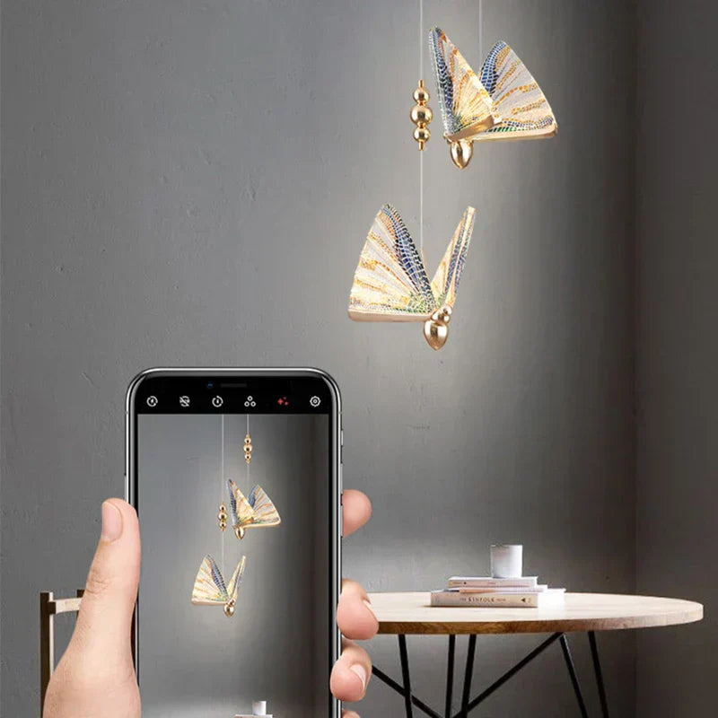 Corvina Modern Creative LED Pendant Lamp with Decorative Butterfly Design