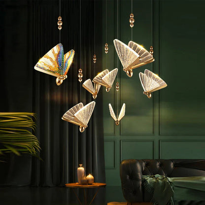 Corvina Modern Creative LED Pendant Lamp with Decorative Butterfly Design