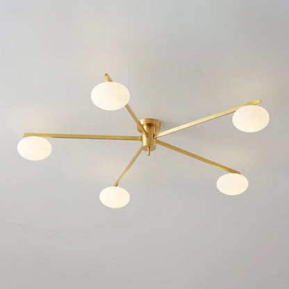Drusilla Minimalist Scandinavian Glass Ceiling Lamp